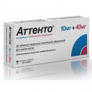 Аттенто, табл. п/о пленочной 10 мг+40 мг №28