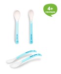 Ложка, Мама Тама 2 шт с мягким кончиком 4+ мес голубая