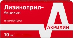 Лизиноприл-Акрихин, таблетки 10 мг 28 шт